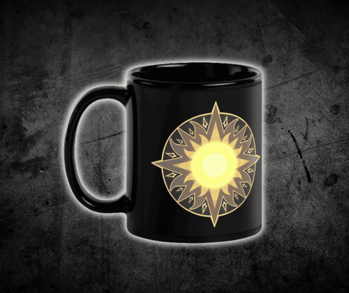 Artorian's Sun Black Glossy Mug