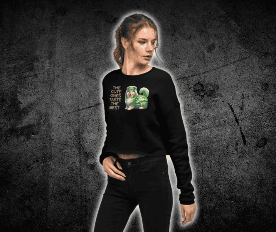 Melon Collie Crop Sweatshirt