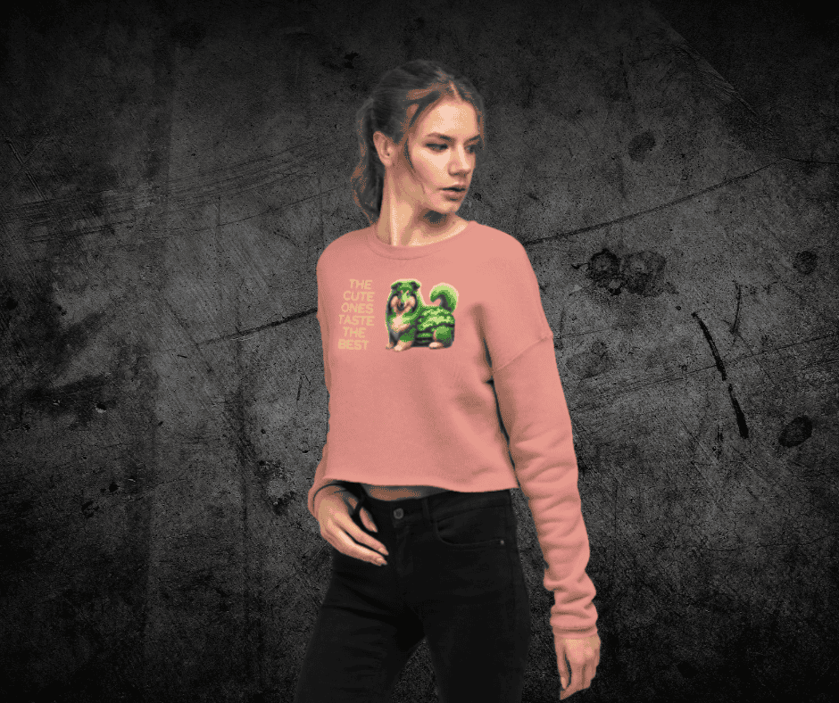 Melon Collie Crop Sweatshirt