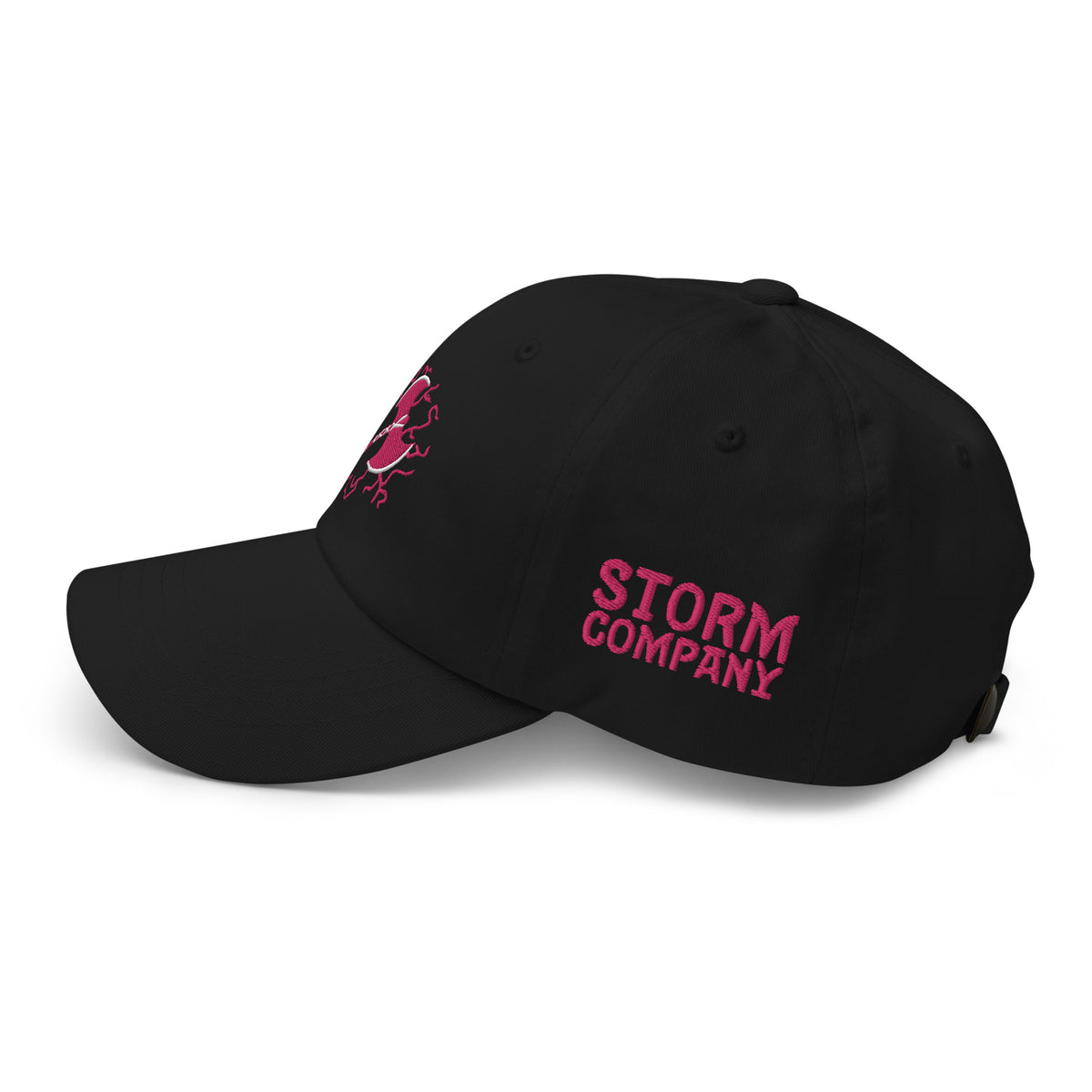 Storm Company in pink Dad hat