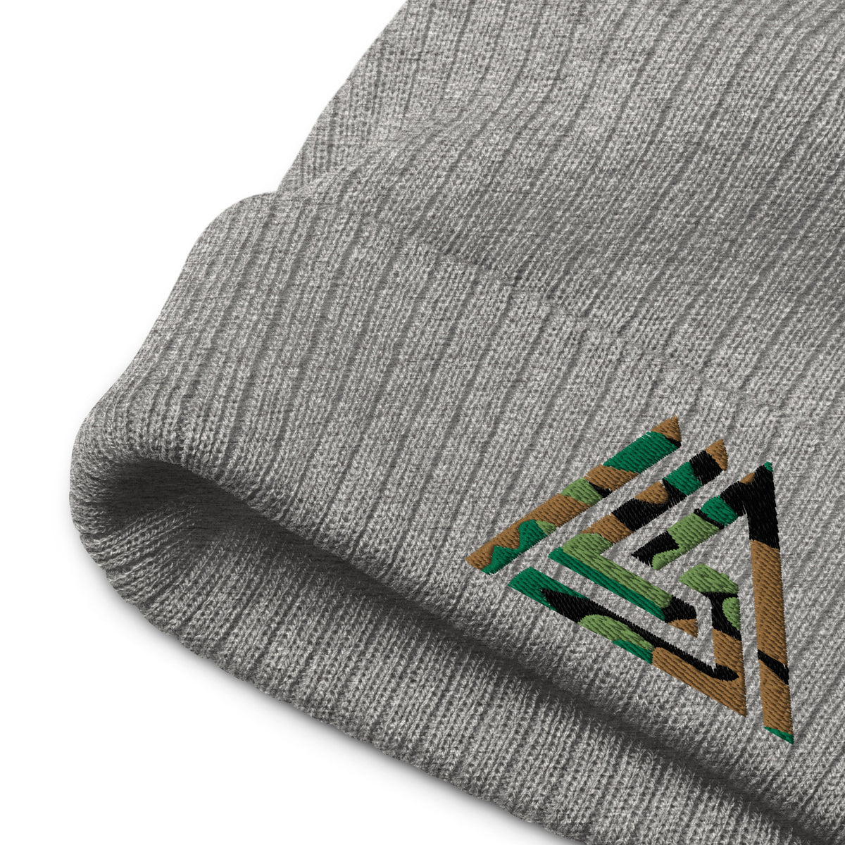 MDP Camo Ribbed knit beanie